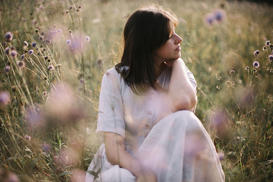 portait femme dans la nature